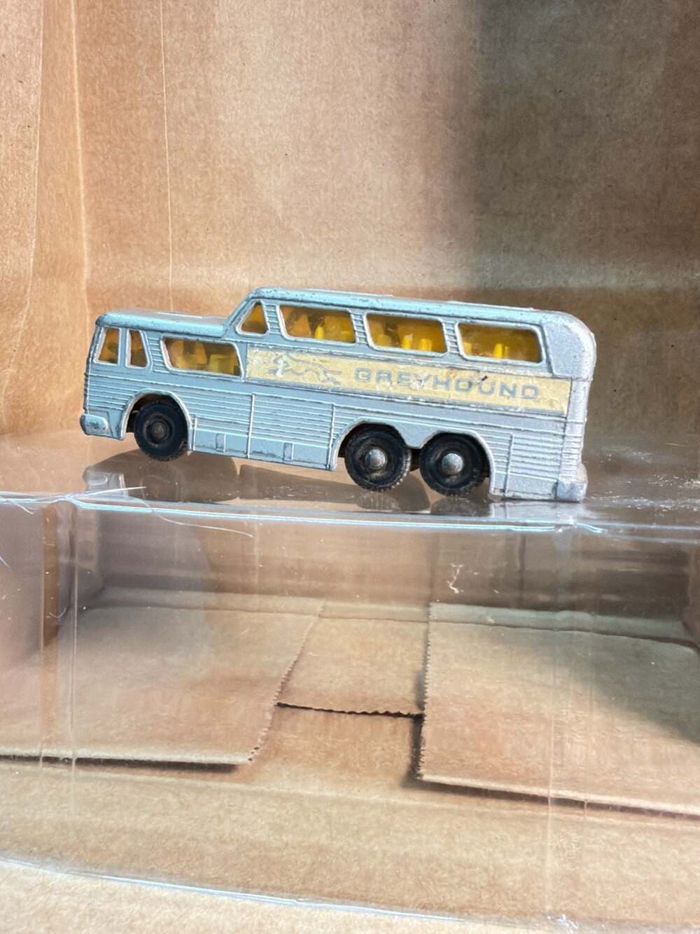 Matchbox Lesney No. 66 Greyhound Coach Bus Silver Diecast Vintage